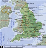 Англия (географическая карта)