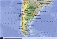 Аргентина (географическая карта)