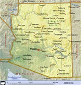 Аризона (географическая карта)