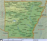 Арканзас (географическая карта)
