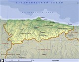 Астурия (географическая карта)