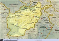 Афганистан (географическая карта)