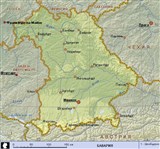 Бавария (географическая карта)