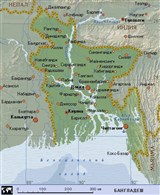 Бангладеш (географическая карта)