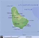 Барбадос (географическая карта)