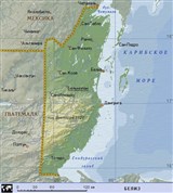 Белиз (географическая карта)
