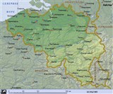 Бельгия (географическая карта)