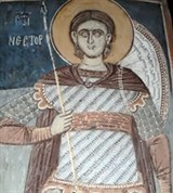 Болгария (Земенский монастырь, фреска «Св. Нестор»)