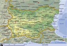 Болгария (географическая карта)