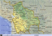 Боливия (географическая карта)