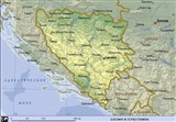Босния и Герцеговина (географическая карта)