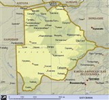 Ботсвана (географическая карта)
