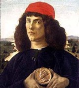 Боттичелли Сандро (Портрет мужчины с медалью Козимо Медичи)