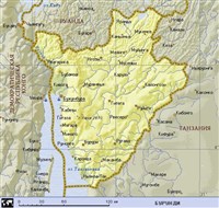 Бурунди (географическая карта)