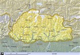 Бутан (географическая карта)