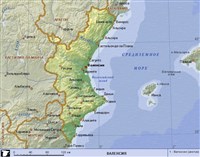 Валенсия (географическая карта)