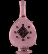 Венецианское стекло (Бутылочка из молочного стекла)