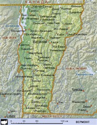 Вермонт (географическая карта)
