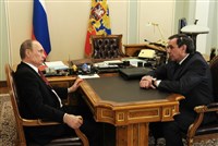 Владимир Путин и Владимир Городецкий (2014)