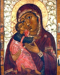 Владимирская икона (из Иркутского Знаменского монастыря)