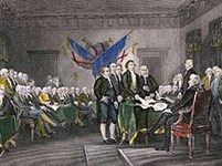 Война за независимость в северной Америке 1775-83 (подписание декларации)