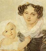 Волконская Мария Николаевна (с сыном)