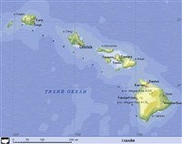 Гавайи (географическая карта)