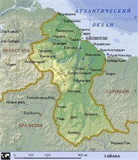 Гайана (географическая карта)