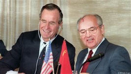 Горбачев М.С. на встрече с Дж. Бушем