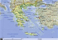 Греция (географическая карта)