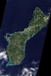 Гуам остров (снимок со спутника)