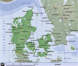 Дания (географическая карта)
