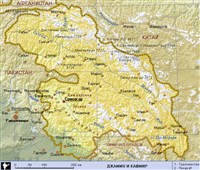 Джамму и Кашмир (географическая карта)