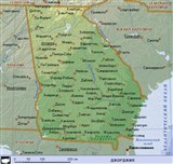 Джорджия (географическая карта)