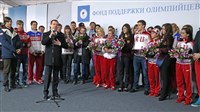 Дмитрий Медведев и призеры Олимпиады в Сочи (2014)