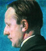 Добужинский Мстислав Валерианович (портрет работы Б.М. Кустодиева)
