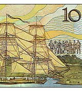 Доллар австралийский (10). 156 x 77 мм. 1988 г