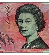 Доллар австралийский (5). 130 x 65 мм. 1995 г