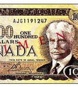 Доллар канадский (100). 1975 г