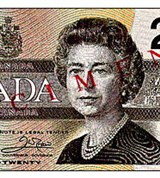 Доллар канадский (20). 1991 г