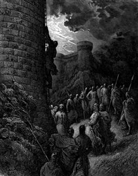 Доре Гюстав (Боэмунд Тарентский взбирается на стены Антиохии)