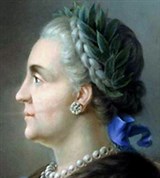 Екатерина II Великая (портрет в профиль работы В.Л. Боровиковского)