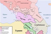 Закавказье (политическая карта)