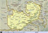 Замбия (географическая карта)