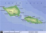 Западное Самоа (географическая карта)