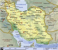 Иран (географическая карта)