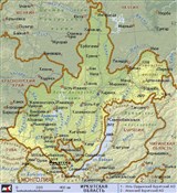 Иркутская область (географическая карта)