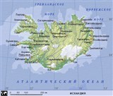 Исландия (географическая карта)