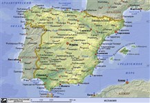 Испания (географическая карта)