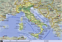 Италия (географическая карта)